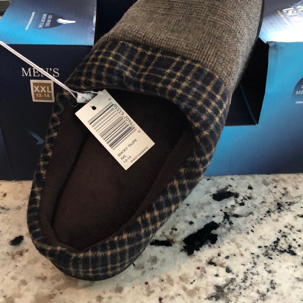 Isotoner memory foam slippers